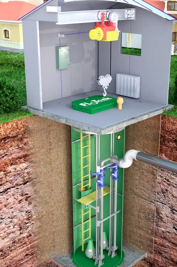 КНС с павильоном