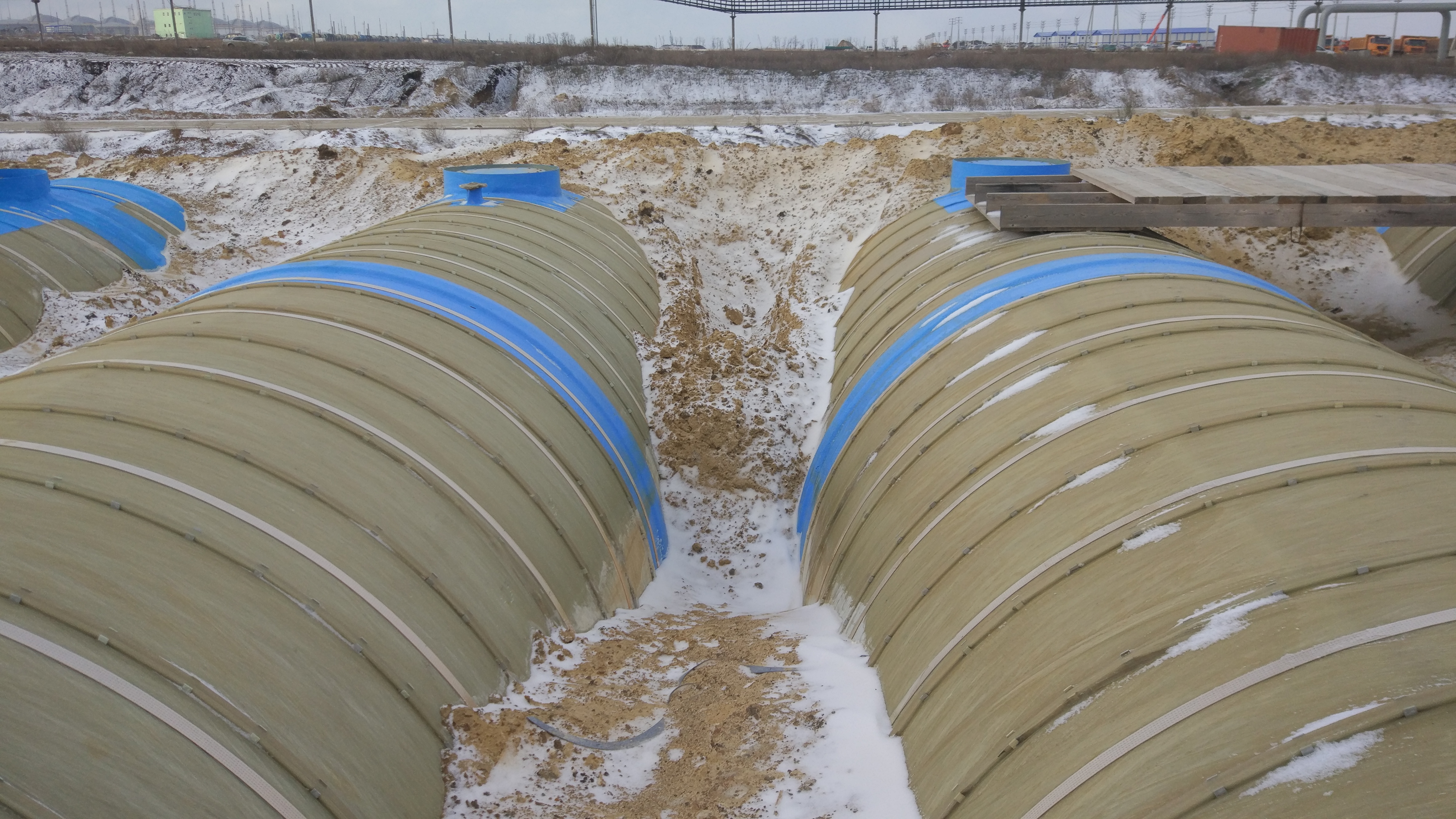 Поставка резервуаров на объект в Тамани